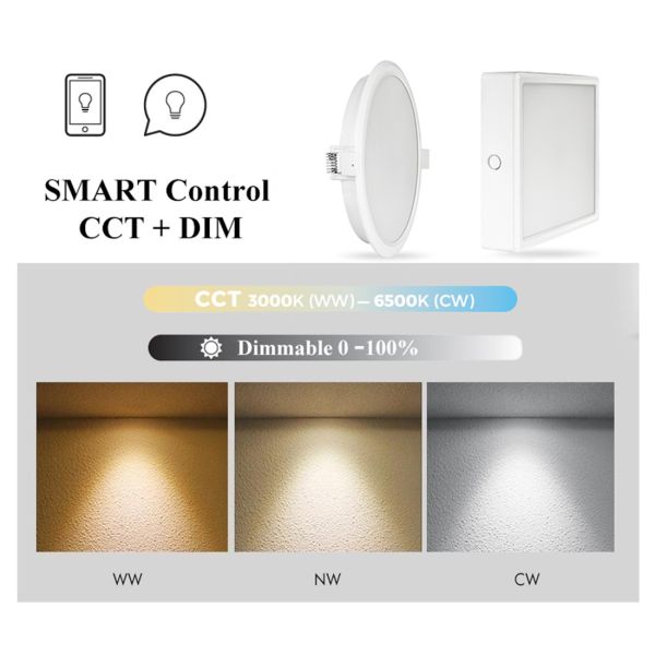Smart LED Snap-Fit Downlight 6w 12w 18w