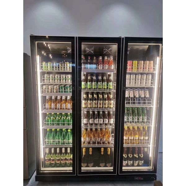 Bar Vertical Refrigerated Cooler Beer Bottle Display Fridge