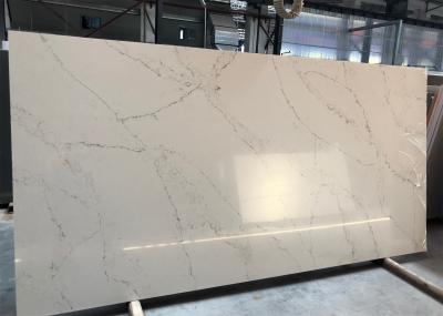 Etapa de Calacatta Gray Quartz Artificial Quartz Stone Calacatta Gray Quartz Easy Maintain Block