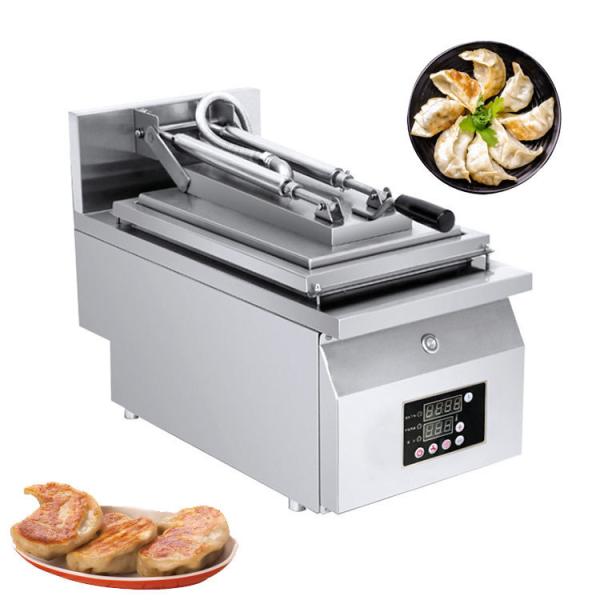 Double Cylinder Fried Dumpling Machine Stainless Steel Industrial Dumpling Manual Fryer Automatic Electric Gyoza Making