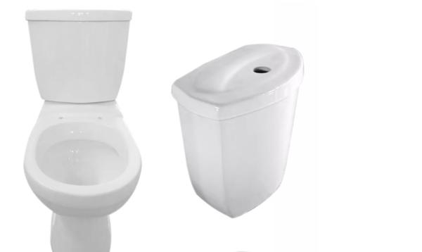 American Standard 2 Piece Toilet Bowl Elongated Commode Ceramic