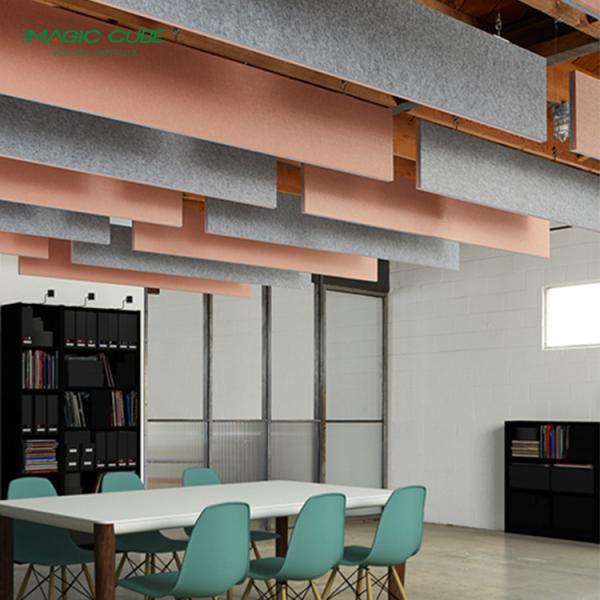 Polyester Fiber Sound Dampening Ceiling Tiles Decorative Design for Hotel