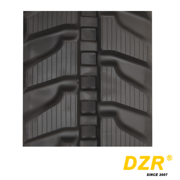 Chenille de caoutchouc de pièces de train de roulement d'excavatrice de certification ISO en caoutchouc naturel de haute qualité et durable