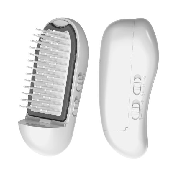 450mAh Battery IONIC Hair Brush Vibration Blue Light Hair Brush