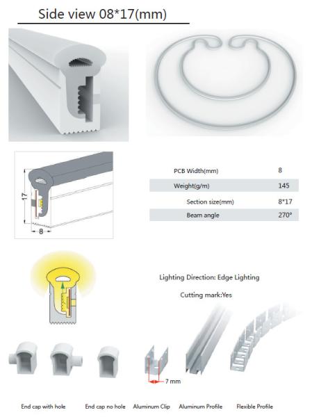 RGB Flexible LED Strip Waterproof Neon Lights Silicone Tube IP65 IP67