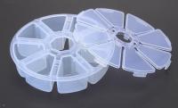 Boîte de rangement claire en plastique réglable de 15 compartiments pour le conteneur d'outil de boucle d'oreille de bijoux, boîte de rangement de plastique d'odorlessness