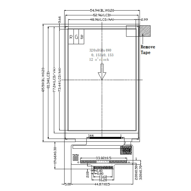 4 провод SPI 3,5 Tft показывает дисплей Spi IL9488 Lcd 320*480 Tft 3,5 дюйма