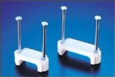 Double nail type flat cable clips