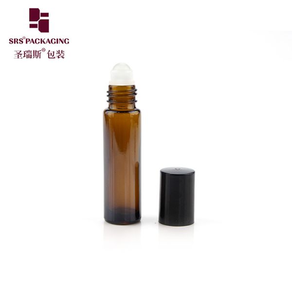 10ml Wall Glass Roll On Bottle With Glass Ball Leakproof Design for Personal Care