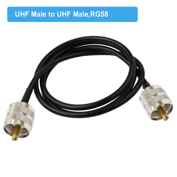 CB Ham Radio RG58 Extension Cable PL259 Pigtail UHF PL-259 Male to UHF SO-239 Female