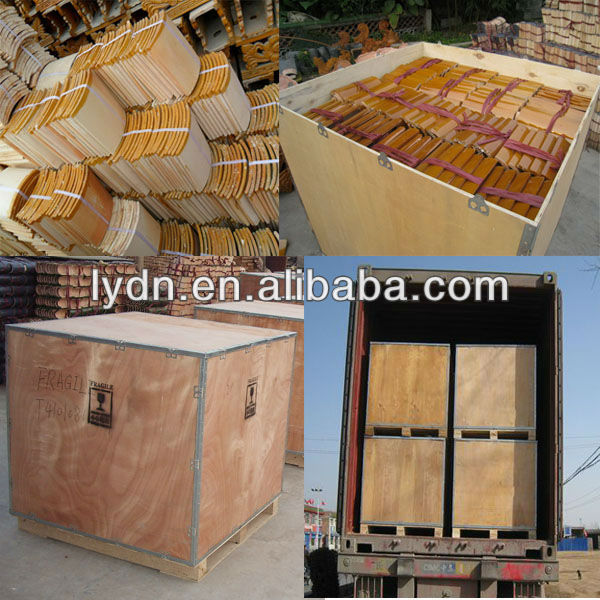 Цвет керамических черепиц традиционного китайского желтый для восстановления виска