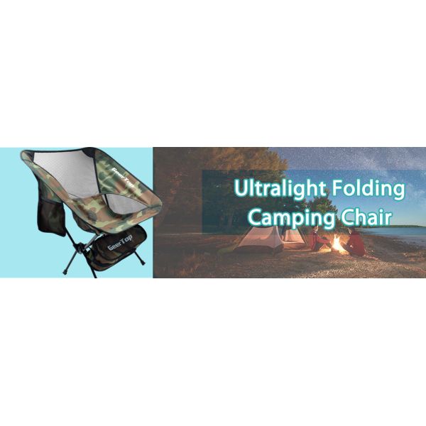 Camouflage 300lbs Load Fold Up Camping Chairs For Picnic