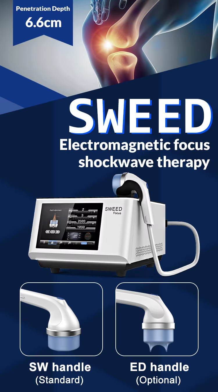 Gomecy Focus Shockwave Therapy Soft Type Shockwave Extracorporeal Shock Wave Therapy Machine