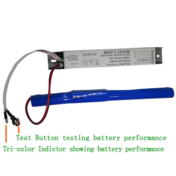 Li-Ion Battery Operated LED Emergency Power Supply 1-10W LED Lights Light Weight F355M