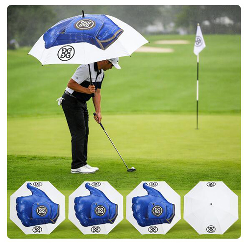 Fashion Golf Umbrellas UV50+ Sun Protection Golf Umbrella With Rubber Handle
