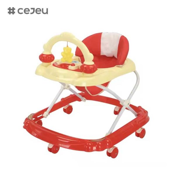 CJ-BLK-613 Hot Selling Toys Baby Walker With 3 Adjustable Height Levels and High Backing for Comfort & Support