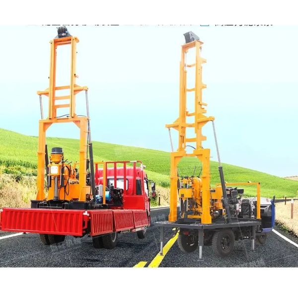Chasis del vehículo Estación de perforación hidráulica autopropulsada para la perforación de pozos de agua de 200 metros