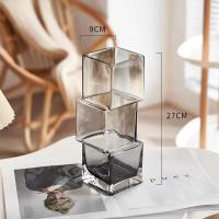 Vaso de vidro moderno decorativo Elegante exposição floral peça central para qualquer ambiente