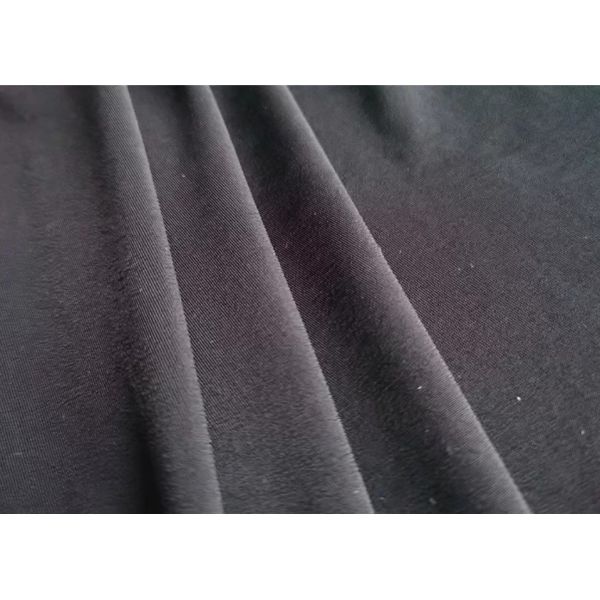 Black 250gsm Scuba Knit Fabric By The Yard 92 Percent Polyester 8 Percent Spandex