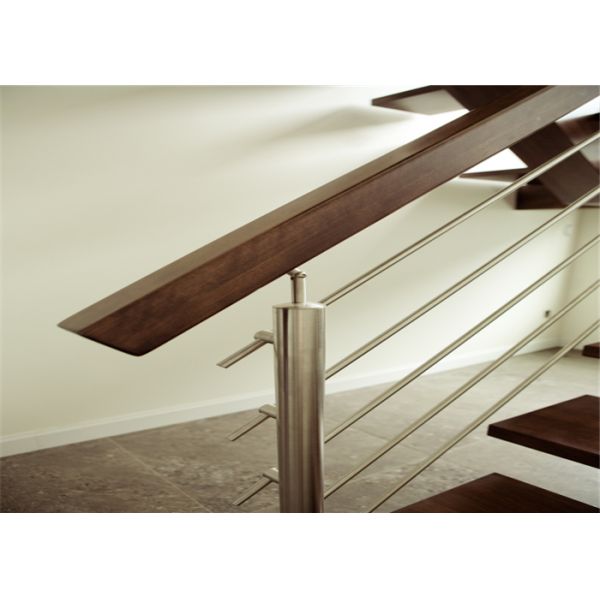 Terrace Stainless Steel Rod Balustrade With 8mm / 12mm Solid Rod , 12.7mm Hollow Tube