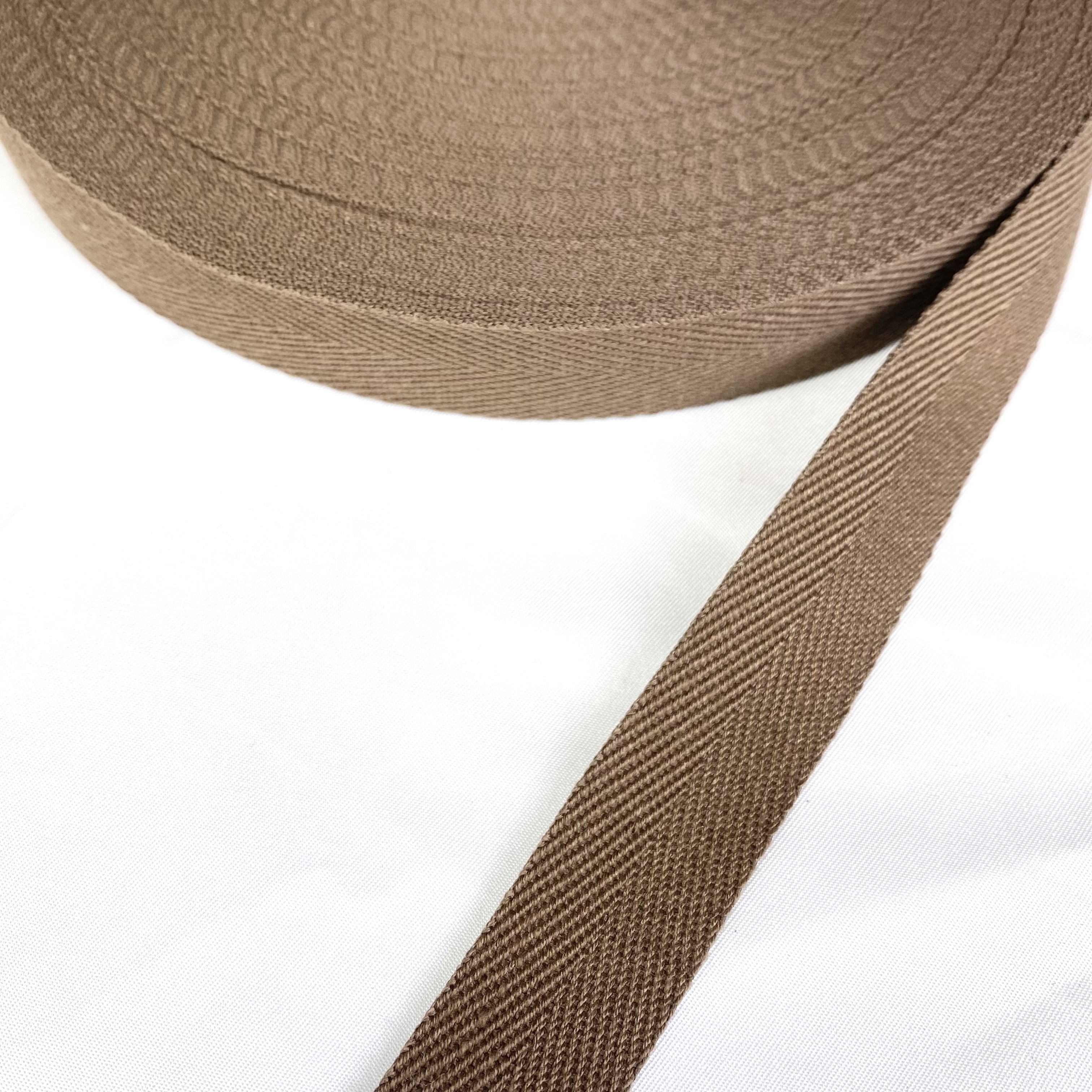 Herringbone polyester-cotton webbing Various colors Backpack strap Belt Handbag strap
