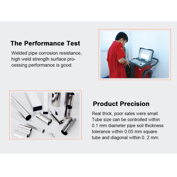 Tubes en acier inoxydable brillant poli 1,5 mm de diamètre ERW creux