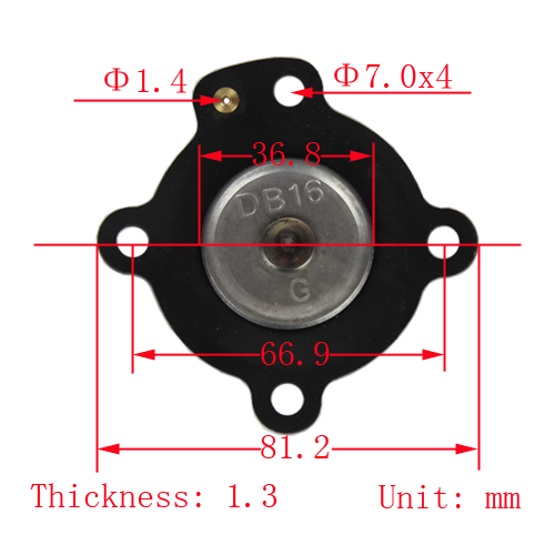 DB16 Комплект по ремонту диафрагмы для диафрагменных клапанов Mecair VNP206 VEM206 серии 200
