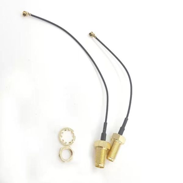 1.13 Coaxial Copper RF Jumper with O Ring Waterproof Rp Sma Female to Ipx U.fl