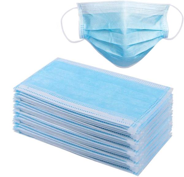 Masque protecteur chirurgical non tissé antiviral d'Earloop de 3 plis
