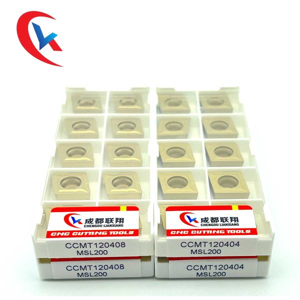CCMT120404 Tungsten Carbide Inserts Special Chemical Coating For Steel Parts