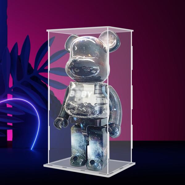 Plexiglass Acrylic Lockable Countertop Display Case Jewelry Bearbrick Case Acrylic Plexiglass