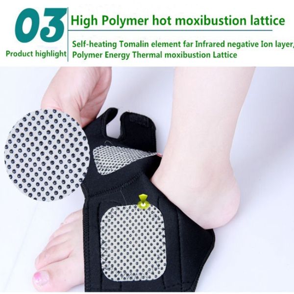 Магнитный каменный пояс турмалина топления собственной личности, ткань ткани нейлона расчалки поддержки лодыжки эластичная