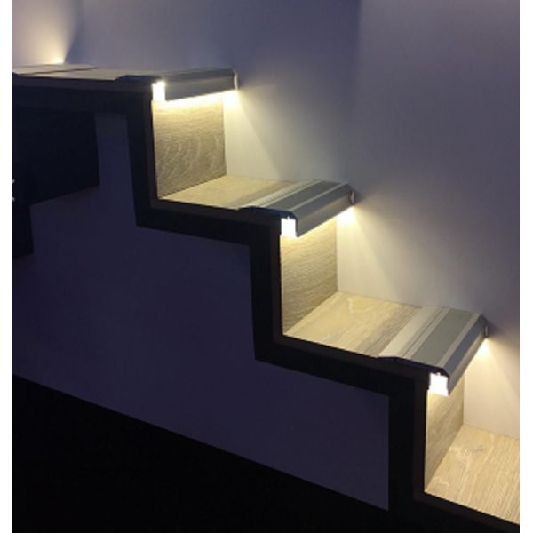 Анодированный канал 6063 68x24.6mm профиля света СИД алюминиевый для края шага