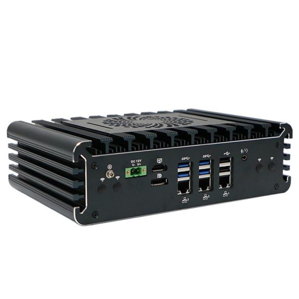 Quad Core IBOX-3126 Industrial Mini PC with 3*Intel I225-V 2.5G LAN and Fanless Design for Industrial Automation