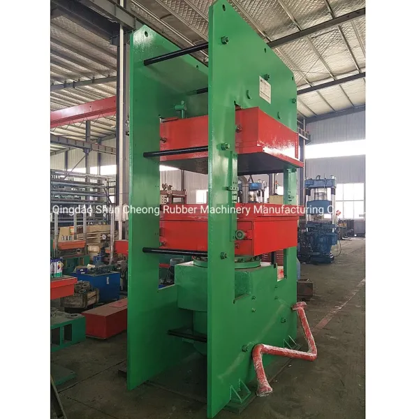 Frame Plate Vulcanizing Press with PLC Control Nodular Cast Iron and Electric Heating for Rubber Mat