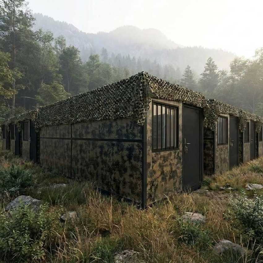 Rapid Installation Folding Container House Emergency Relief Camp