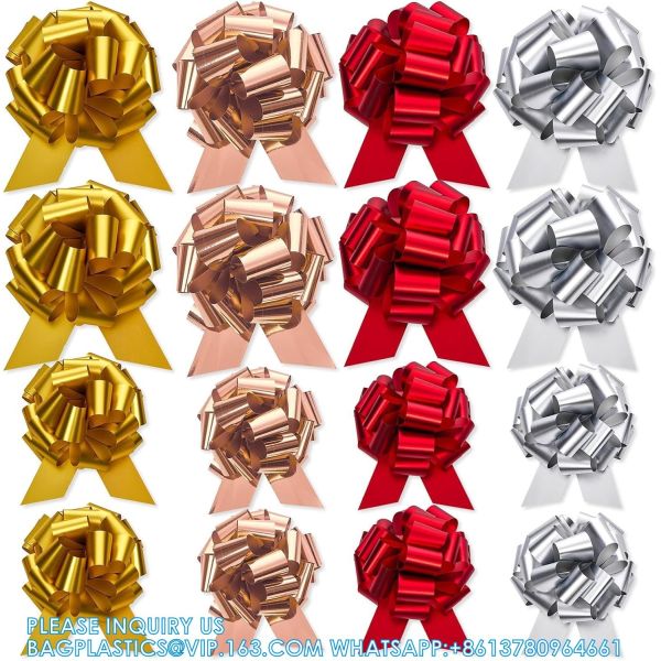 Pull Bow Gift Wrapping Pull Bow Ribbon Pull Bows For Christmas Wedding Baskets Valentine'S Day Bows Multicolor Ribbon