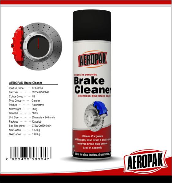 Os produtos convenientes dos cuidados com o carro, líquido de limpeza da poeira do freio para o ABS travam/rolamentos de roda