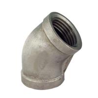 Codo roscado de acero inoxidable 45 grados Codo forjado de tuberías de alta presión Ss304/316