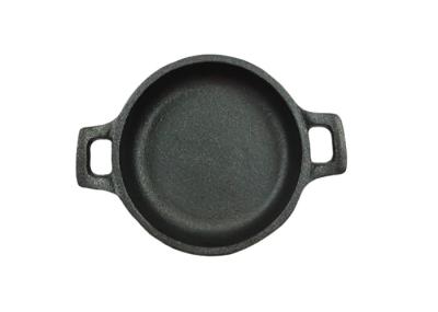Classic Pre Seasoned Cast Iron Frying Pan 24cm With Two Side Handles