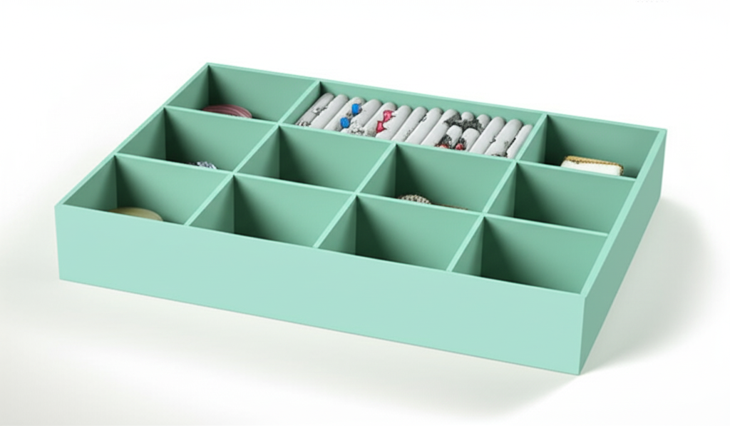 E0 MDF Custom Velvet Jewelry Drawer Inserts For For Ring Necklaces Watches