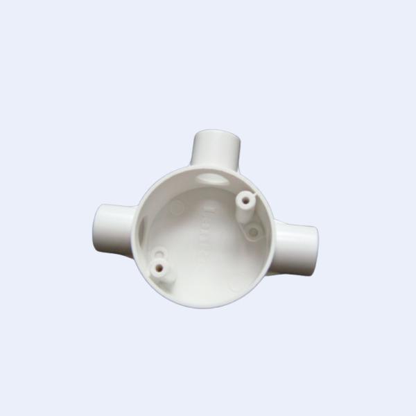 Preto branco do diâmetro circular do padrão 65mm da caixa terminal LSZH BS do Pvc de UPVC
