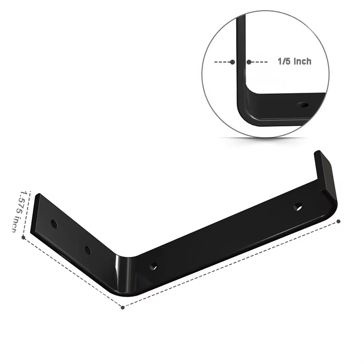 Wholesale L Support Steel Wall Mounted Heavy Duty Floating Metal Shelf Support Bracket