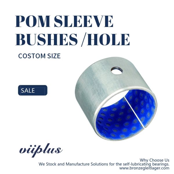 Oil Free Steel Back Plastic POM Layer Split Sliding Sleeve Bushing