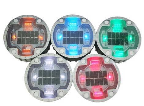 120mm Diameter Aluminum Solar Road Stud IP68 Protection For Dark Road