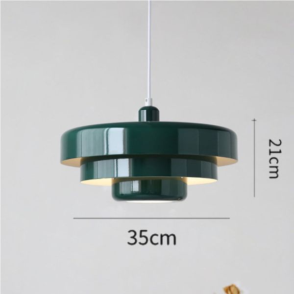 Nordic LED Pendant Light 3 Layers Dark Green Circle Hanging Lamps(WH-AP-584)