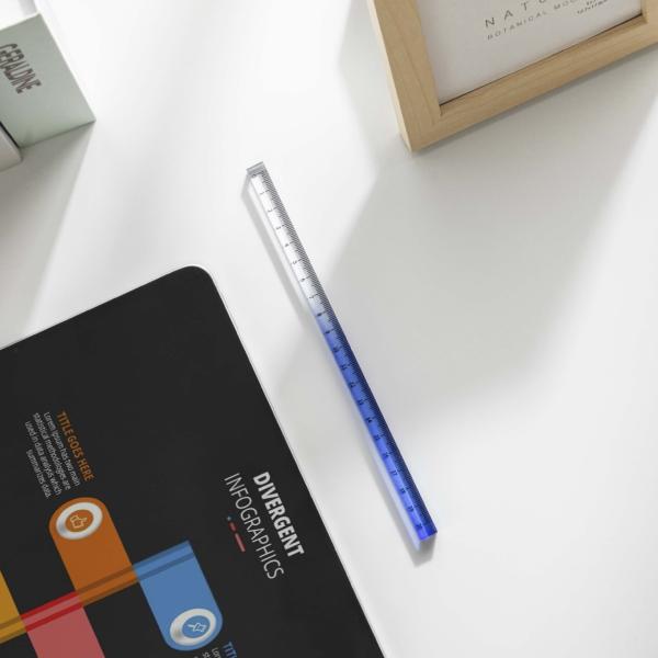 School Creative Stationery Gradient Color Acrylic Transparent Cubic Ruler