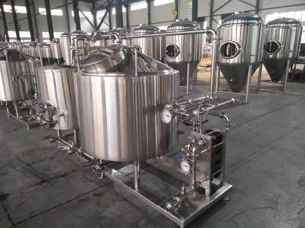 Manual Control 1000L Small Microbrewery Equipment Micro Brewing Systems Eco Friendly