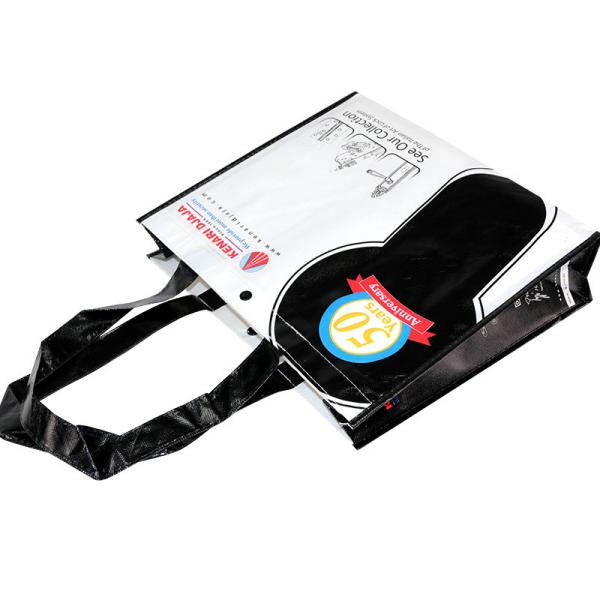 PP Custom Eco Handled Laminated Non Woven Packaging Bags