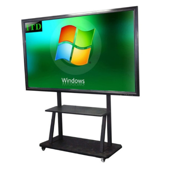 75インチ産業用LCDインタラクティブホワイトボードHD オールインワン扇風機なしタッチ PCAP アンドリド J1900